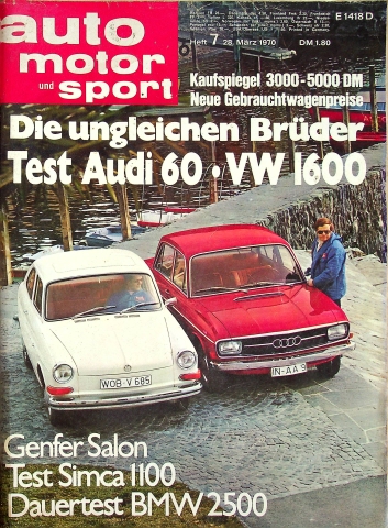Deckblatt Auto Motor und Sport (07/1970)